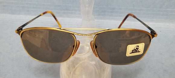 New Vintage ALASKA ADVENTURES Sunglasses A111 Tortoise Temples Pilot Frames