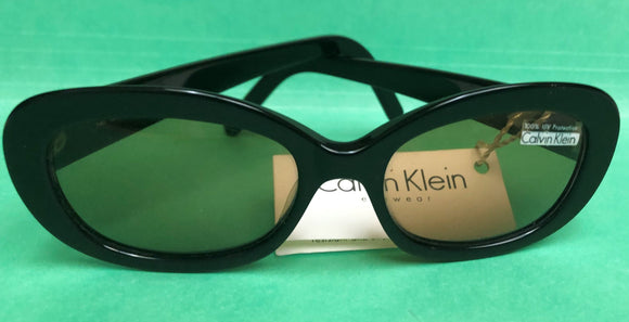 New Ladies Black CALVIN KLEIN Sunglasses 712S Made In Italy - Case Included