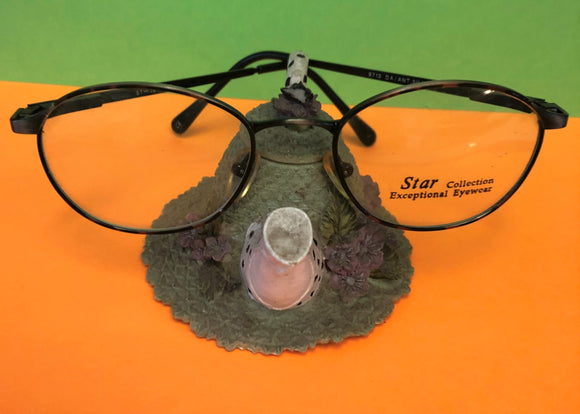 New Vintage Star Eyeglasses Tortoise Rim w/ Antique Silver Temples ~ Sale! Discounted Closeout Price!