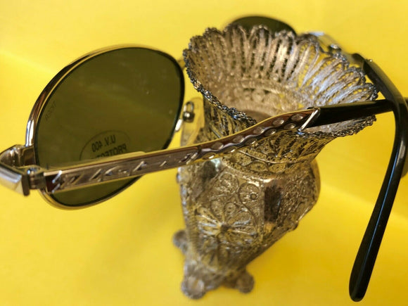 New Stylish Design TIGER Sunglasses TSM12 Silver Black UV 100% Made Italy-SALE!
