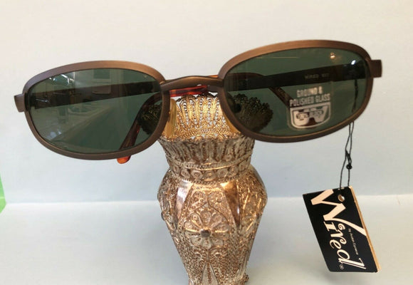 New Matte Gunmetal WIRED Sunglasses Matte Black 100% UV Protection Made In Korea